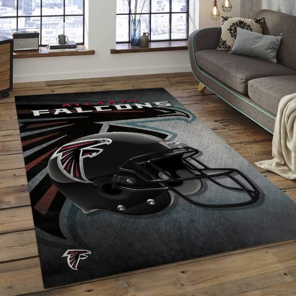 Atlanta Falcons NFL Area Rugs Team Helmet Living Room Carpet Sports Rugs