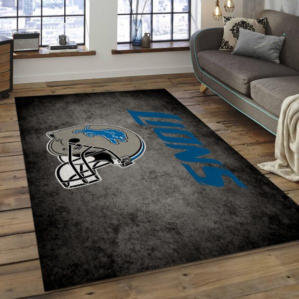 NFL Detroit Lions Football Team Logo Carpet Rug Living Room 200305111