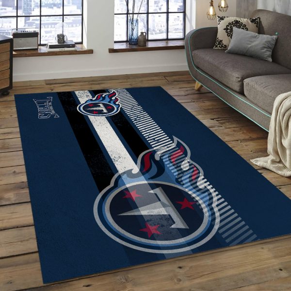 Tennessee Titans NFL Area Rugs Living Room Carpet Team Logo Sports Rug