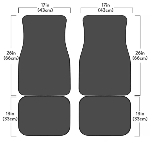 Collective Pattern For Winter And Christmas Car Floor Mats Universal Fit