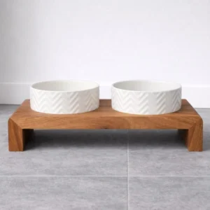 Artisan Solid Walnut Single Elevated Pet Feeder – The Intersection of Health and High Design (3)