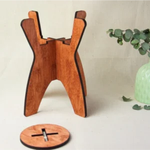 Elevated Single Wood Dog Bowl Stand – Premium Ergonomic Feeder for Large Breeds (3)